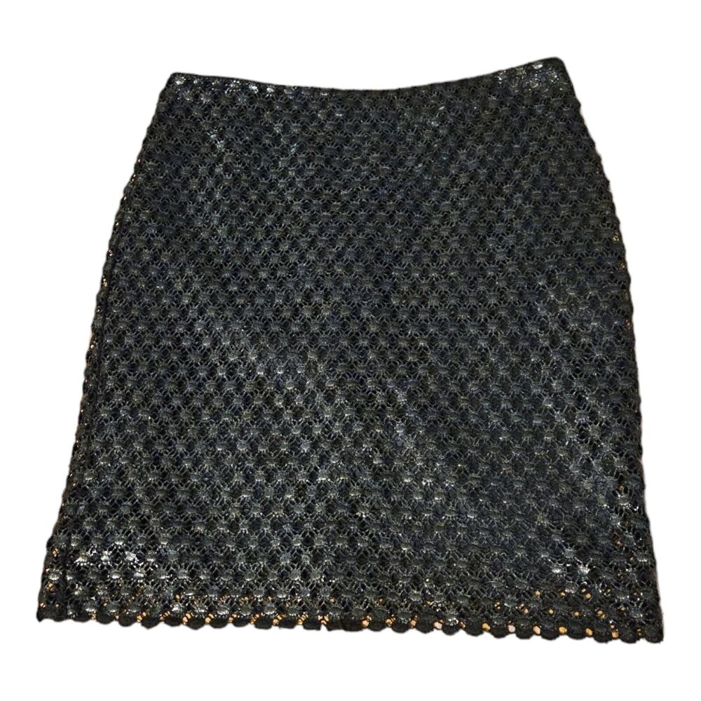 Elie Tahari Size 4 Black Mini Skirt